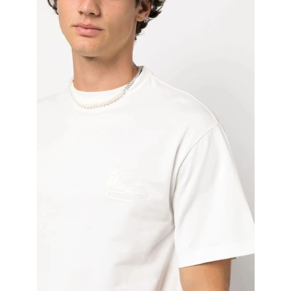 ETRO Katoenen T-shirt in verschillende kleuren White Heren