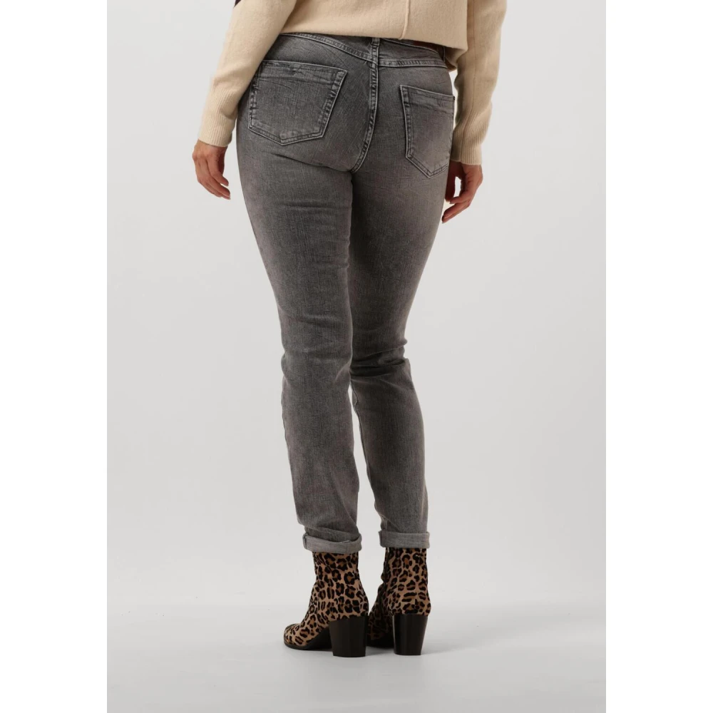 MOS MOSH Chic Slim Fit Jeans Gray Dames