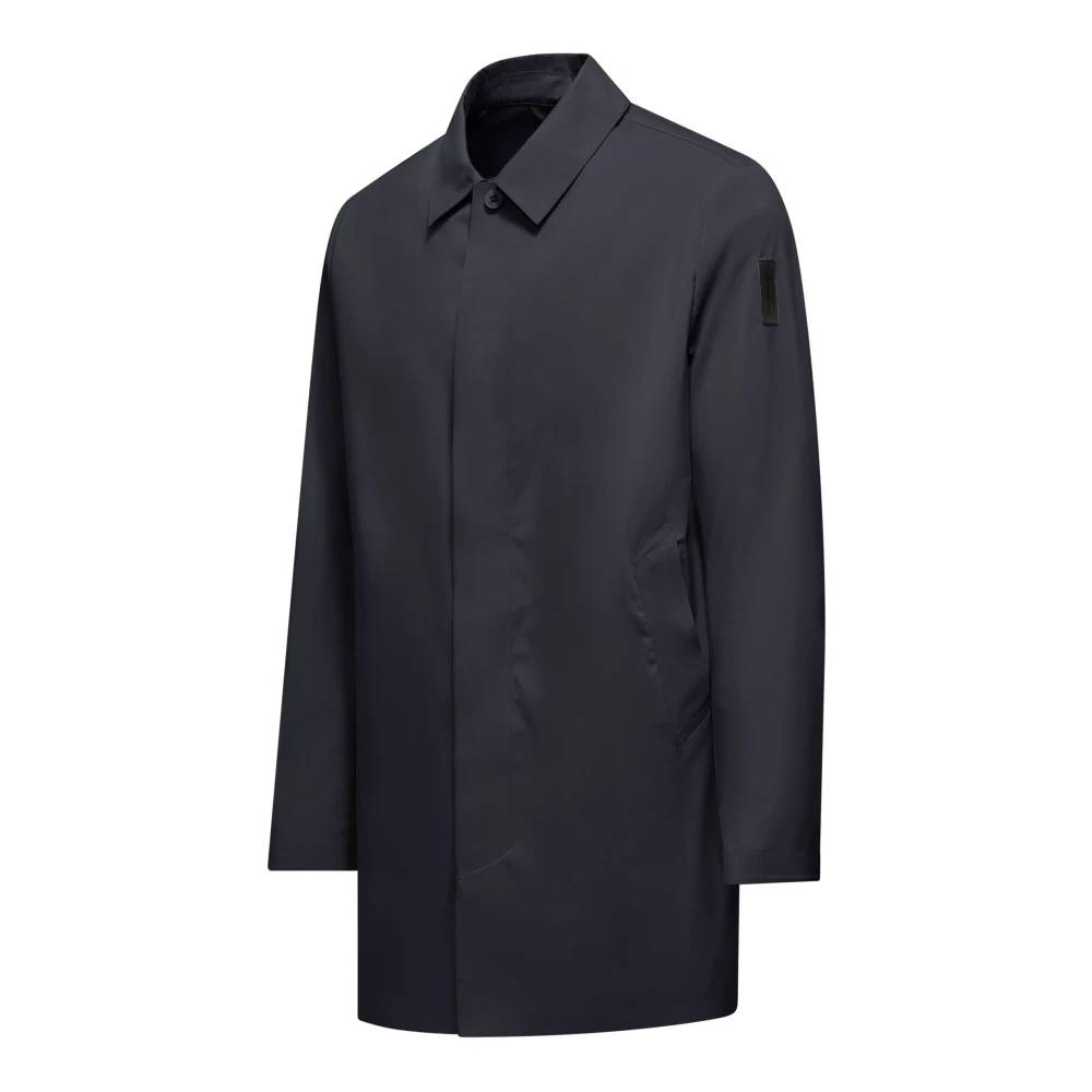BomBoogie Trenchcoat zonder voering met kraag Blue Heren