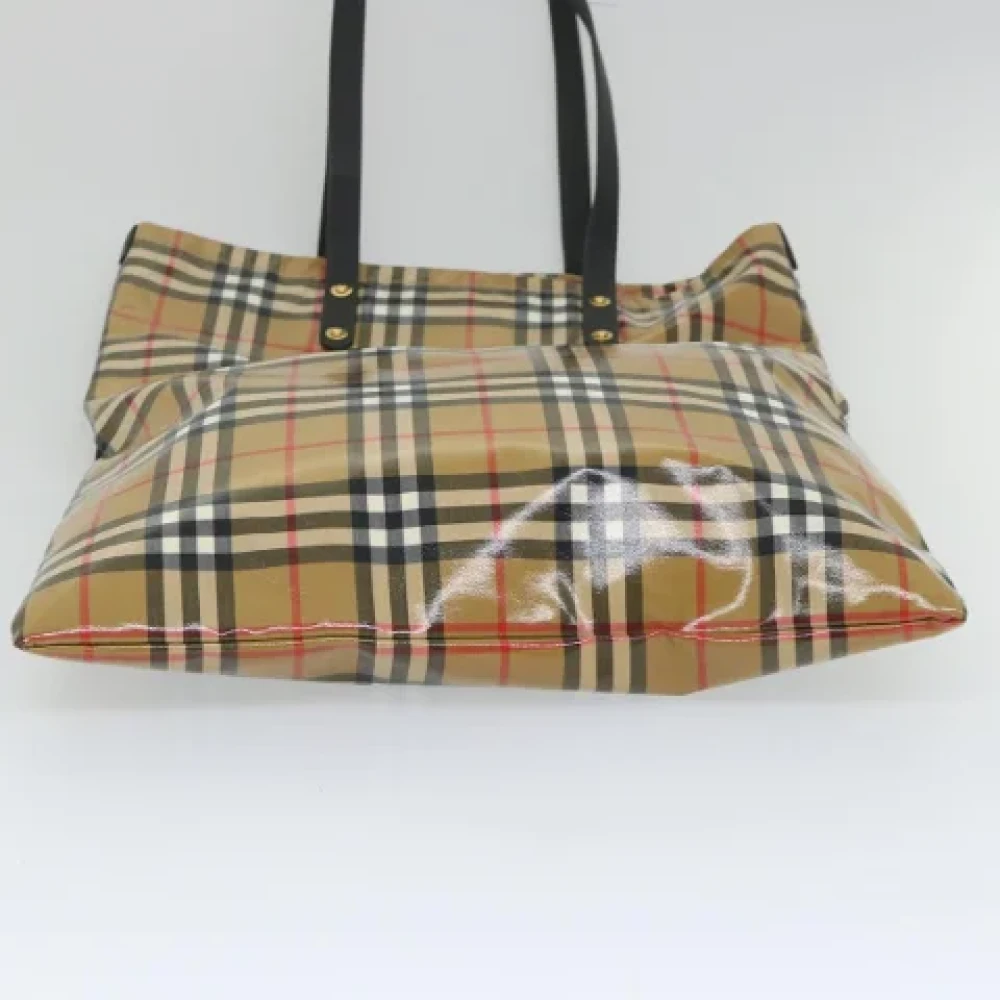 Burberry Vintage Pre-owned Coated canvas totes Beige Dames