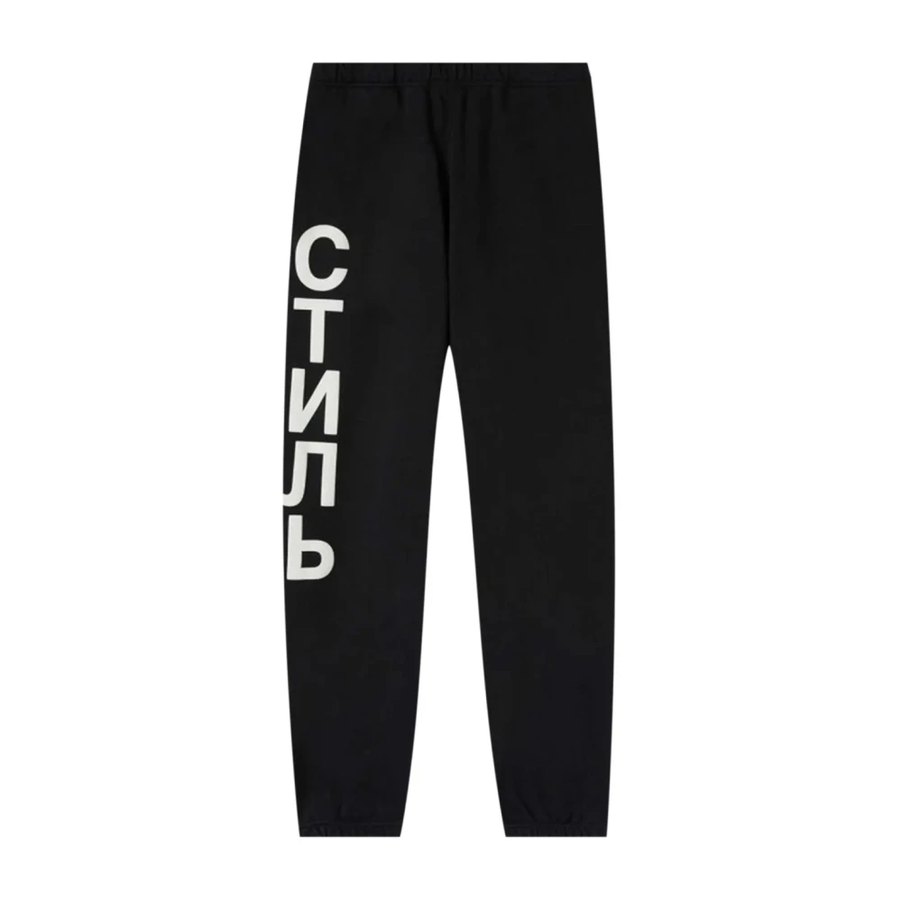 Heron Preston Men's Black Ctnmb Logo Joggers Sweatpants