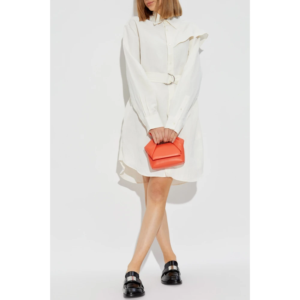 JW Anderson Jurk met riem Beige Dames