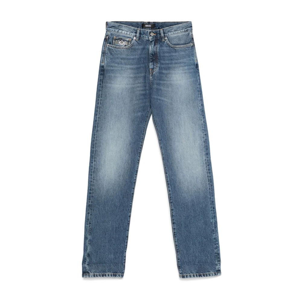 Versace Blauwe Jeans voor Mannen Blue Heren