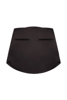 Circle Satin Mini Skirt