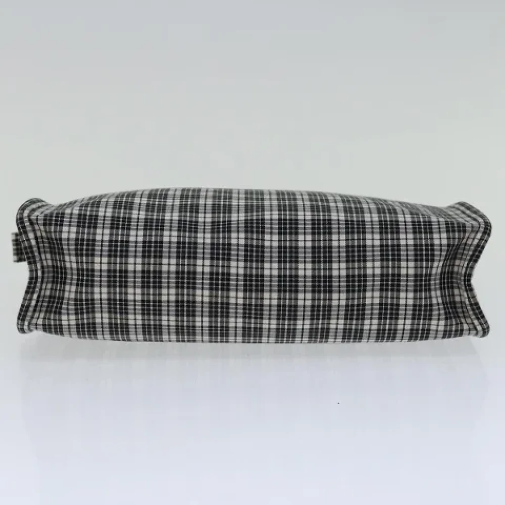 Dior Vintage Pre-owned Nylon clutches Black Dames