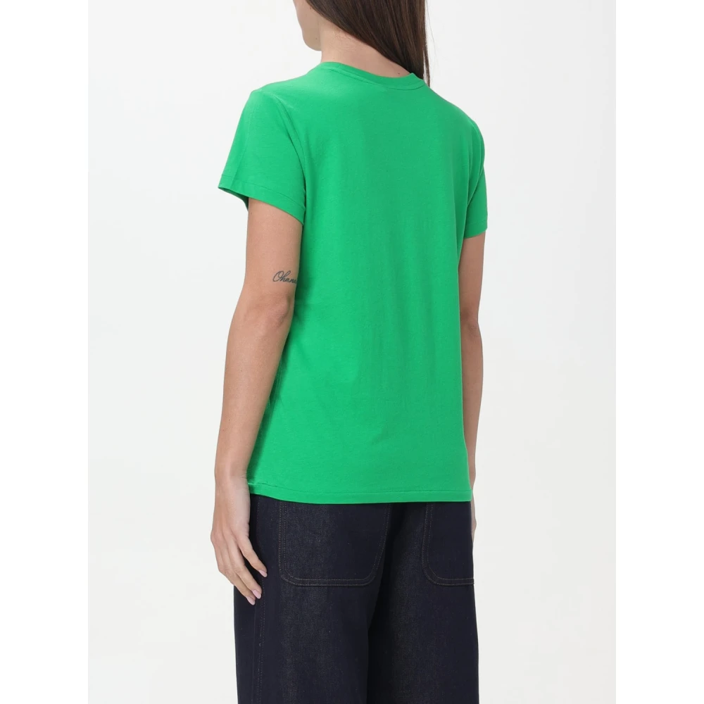 Polo Ralph Lauren Katoenen Jersey Crewneck T-shirt Green Dames