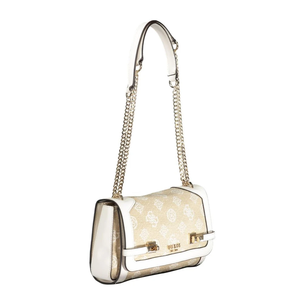 Guess Stijlvolle katoenen handtas White Dames
