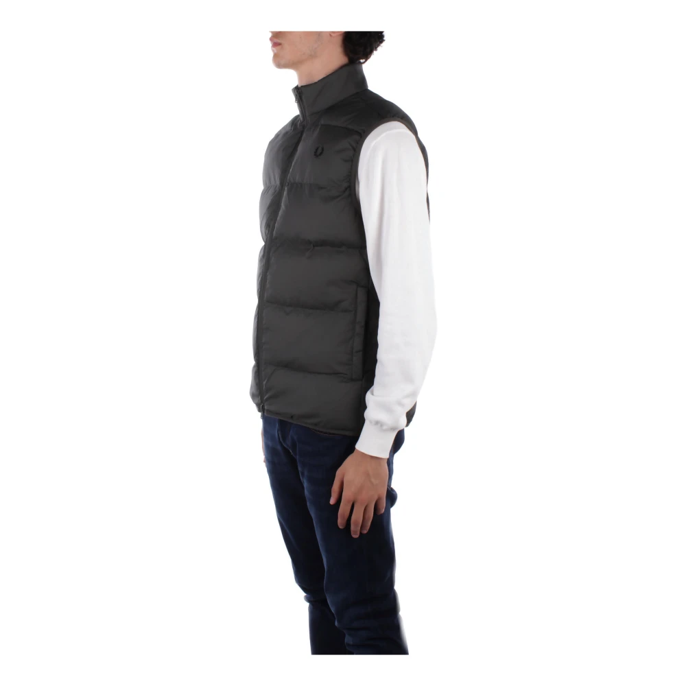 Fred Perry Groene Jassen met Voorlogo Green Heren