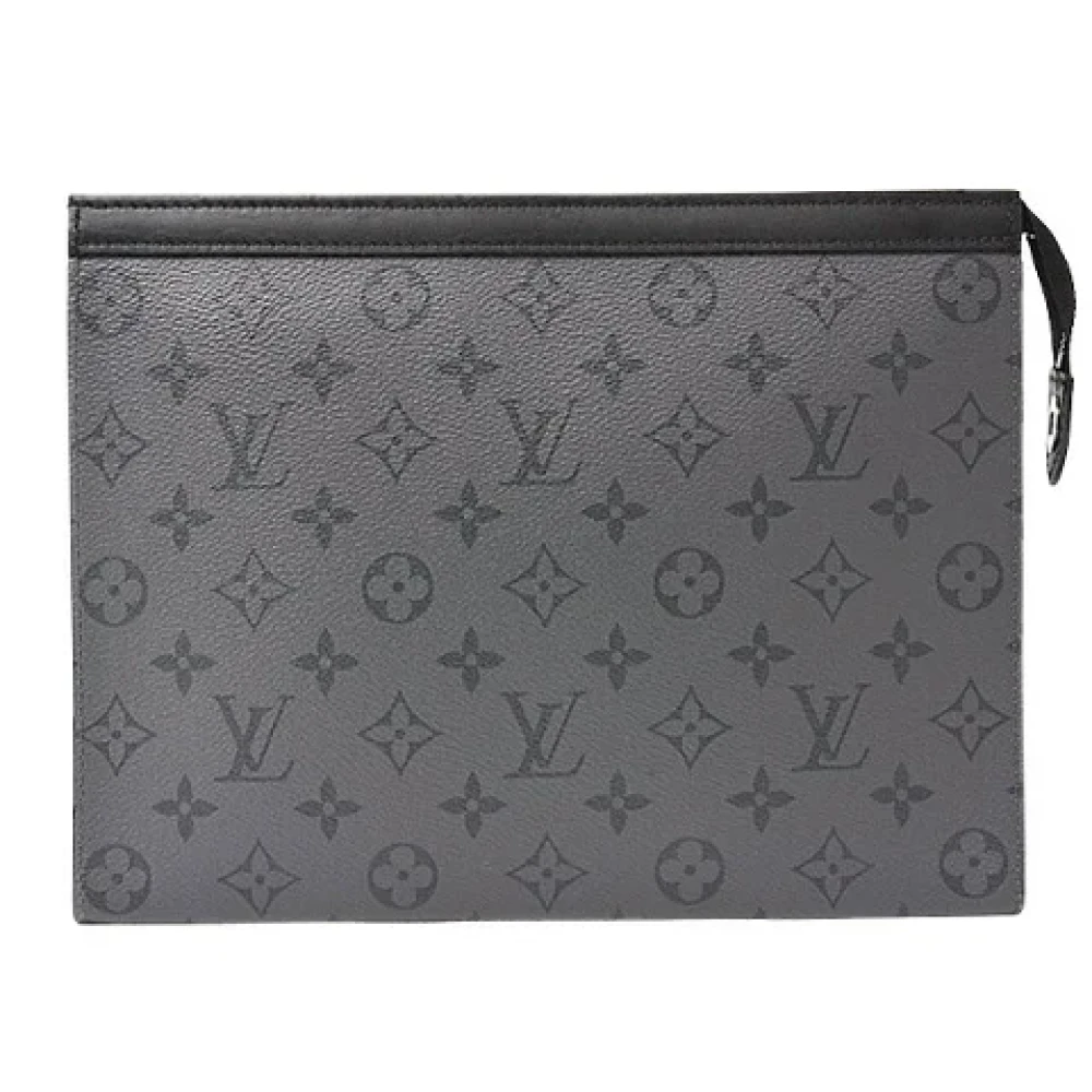 Louis Vuitton Vintage Pre-owned Canvas clutches Black Heren