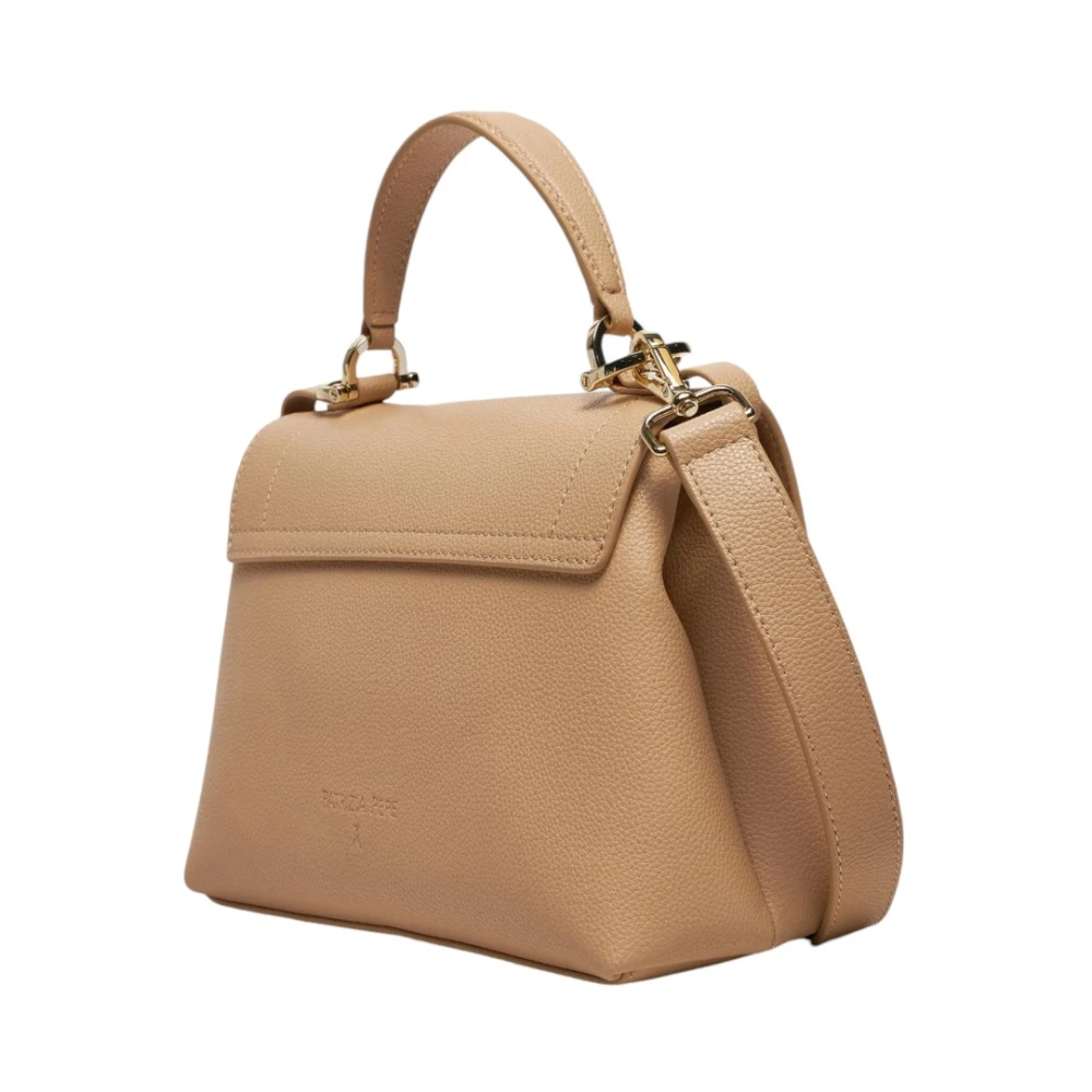 PATRIZIA PEPE Stijlvolle Leren Tas Beige Dames