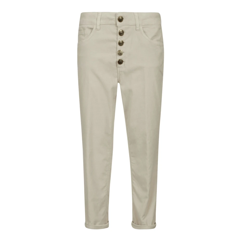 Dondup Stijlvolle Cropped Jeans Beige Dames