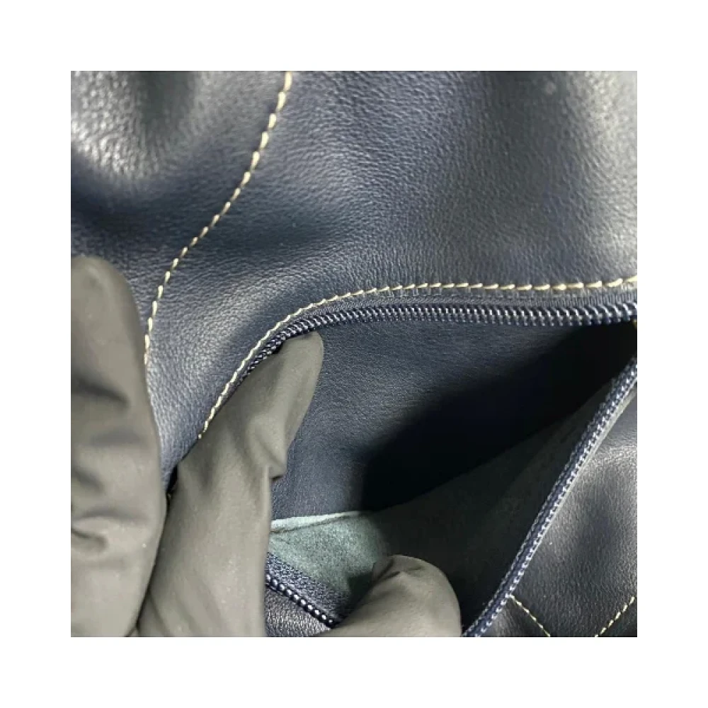 Loewe Pre-owned Leather backpacks Blue Dames