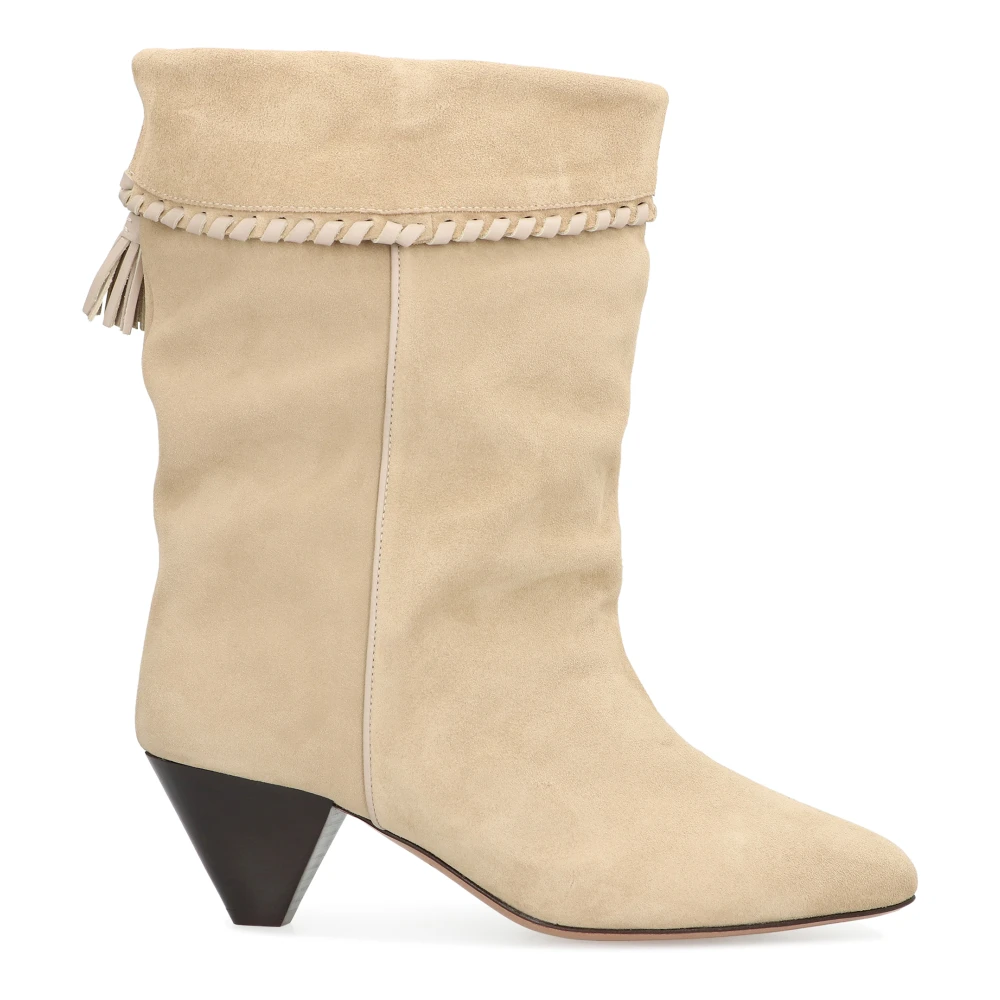 Isabel Marant Women's Beige Dalby Boots - Cowboy & Biker Boots - 6 Uk - Shoes