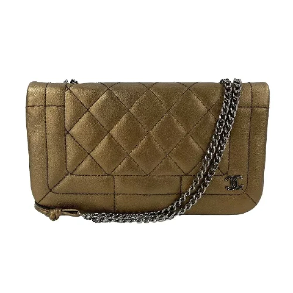 Chanel Vintage Pre-owned Laeder chanel-vskor Beige, Dam