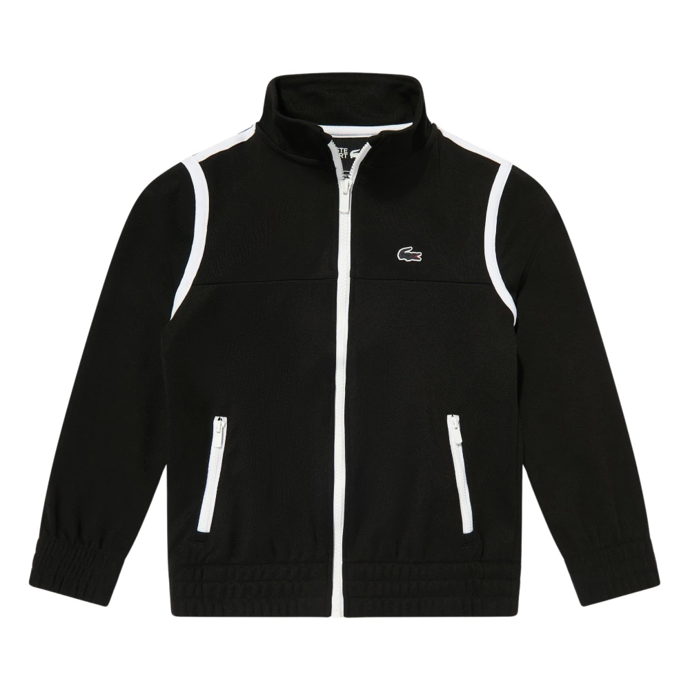 Lacoste Men's Black Contrast Seam Track Jacket