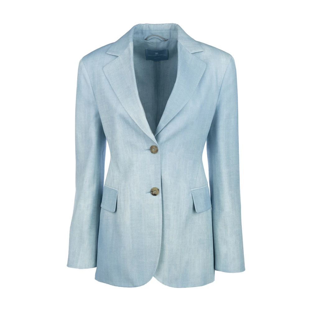 Ermanno Scervino Stijlvolle Jassen & Vesten Collectie Blue Dames