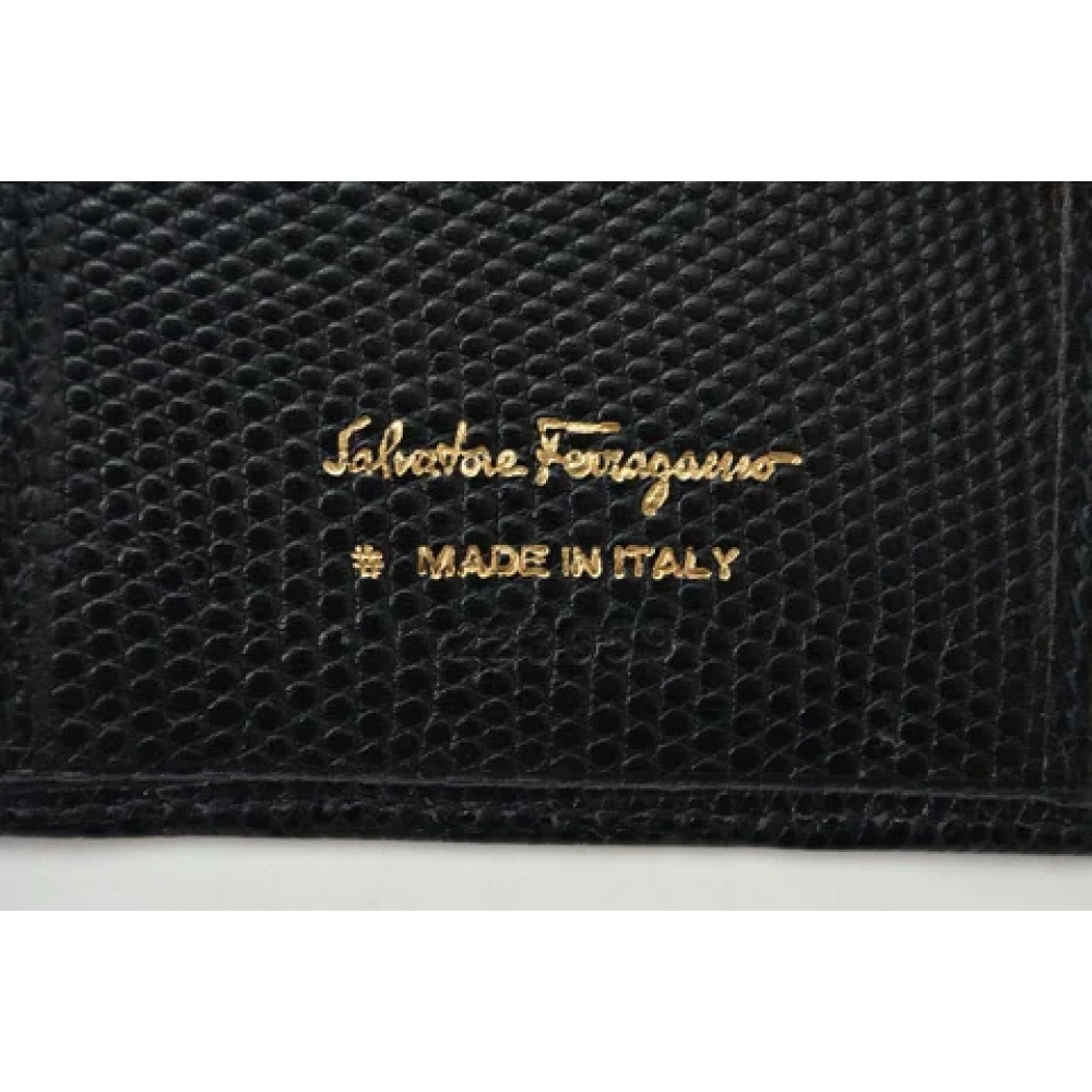 Salvatore Ferragamo Pre-owned Leather wallets Black Dames