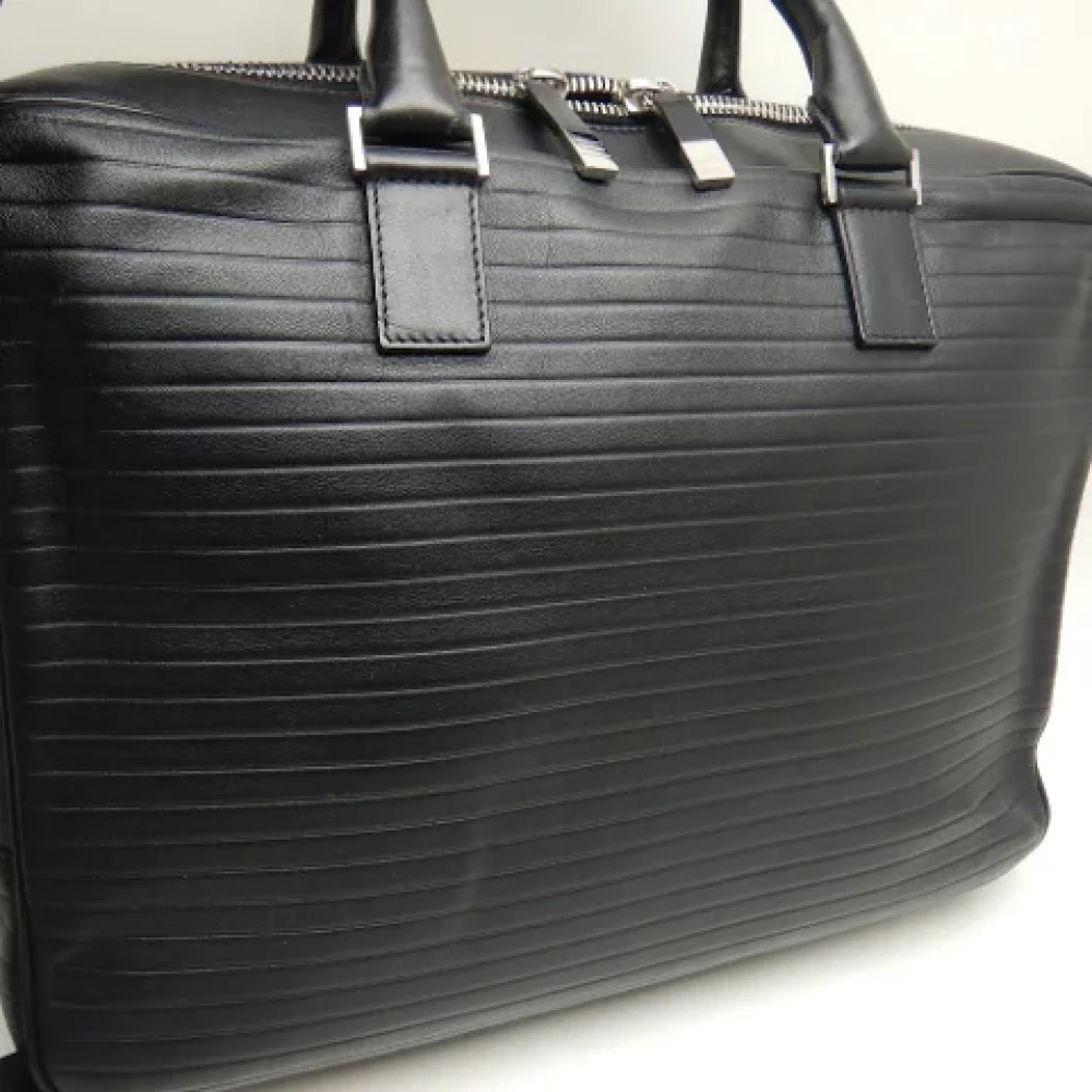 Dior Vintage Pre-owned Leather dior-bags Black Heren