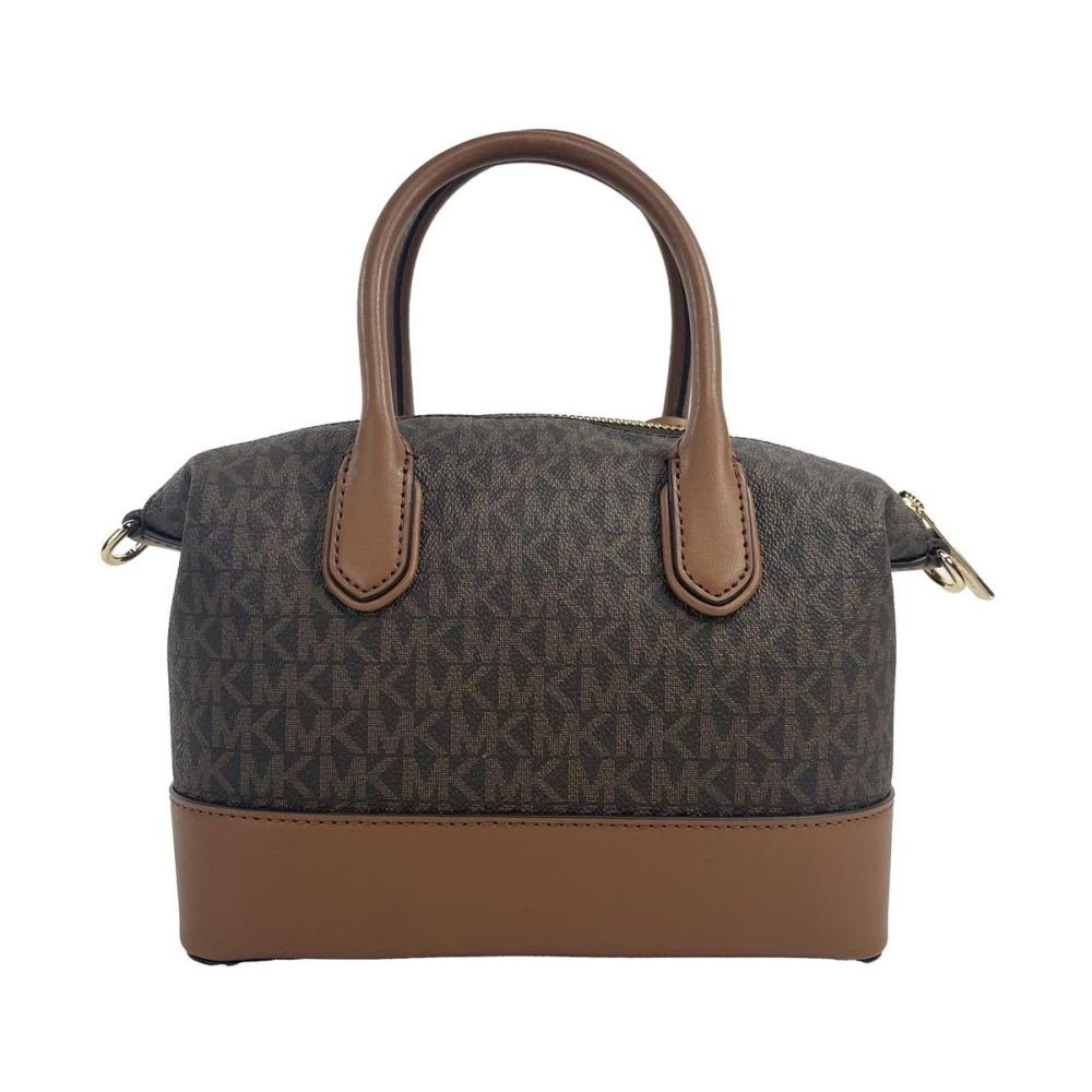 Michael Kors Bruine Satchel Crossbody Tas Stijlvol PVC Multicolor Dames