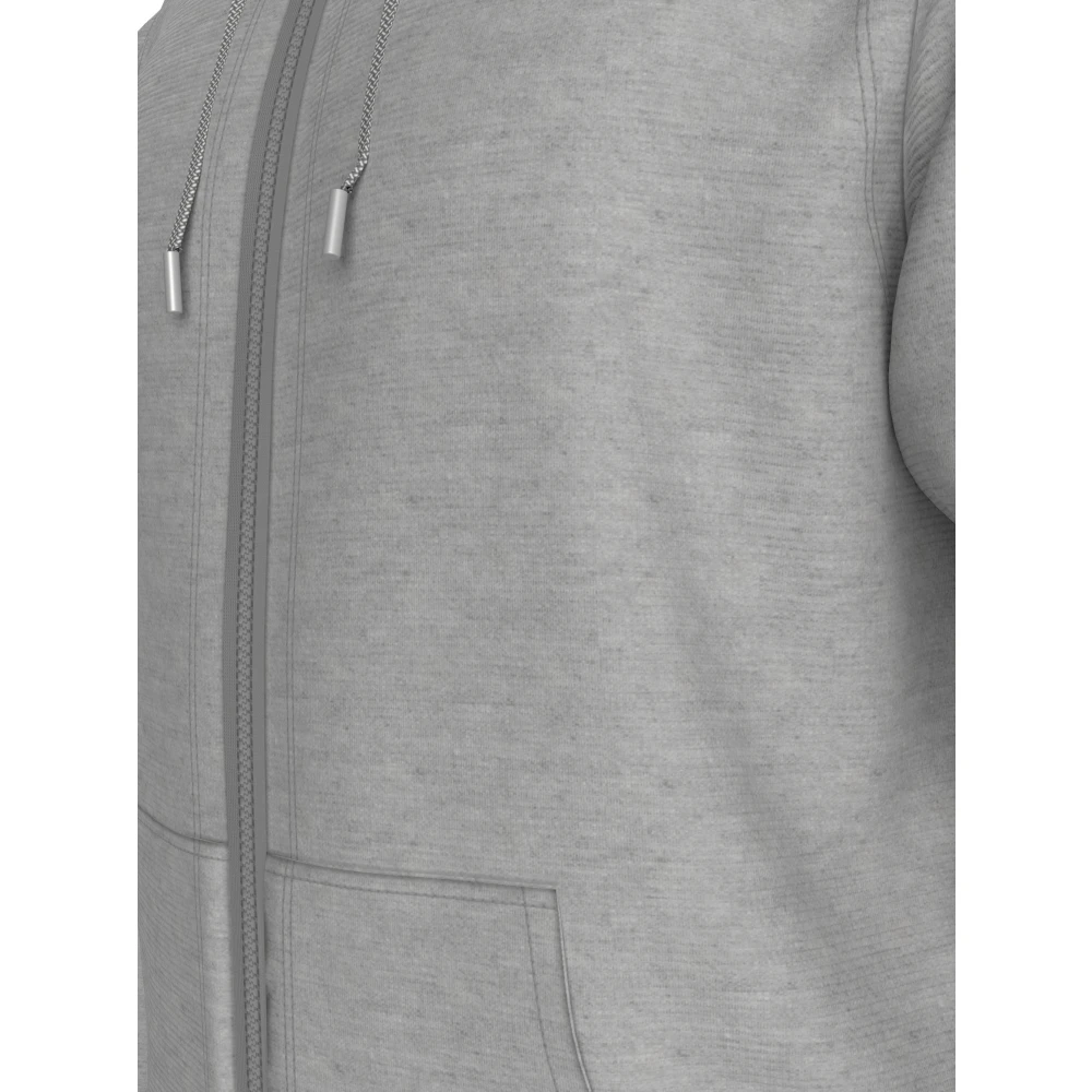 Tommy Hilfiger Elegant Zip Sweater Grey Gray Heren