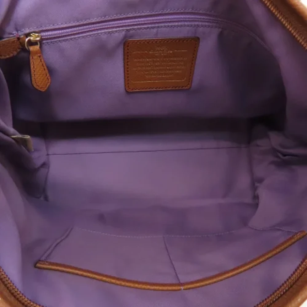 Coach Pre-owned Canvas handbags Purple Dames