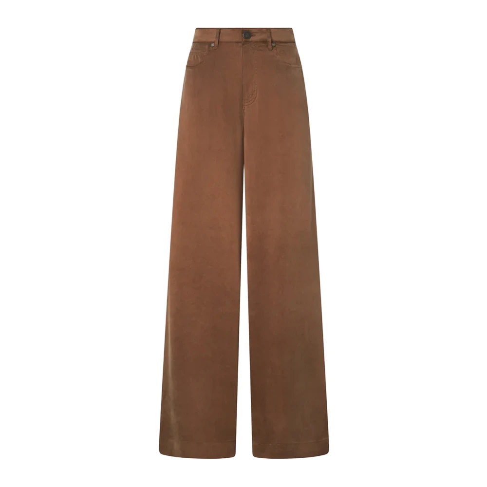 Pinko - Pantalones Anchos - Trousers - Mujer - Marrón - Xs
