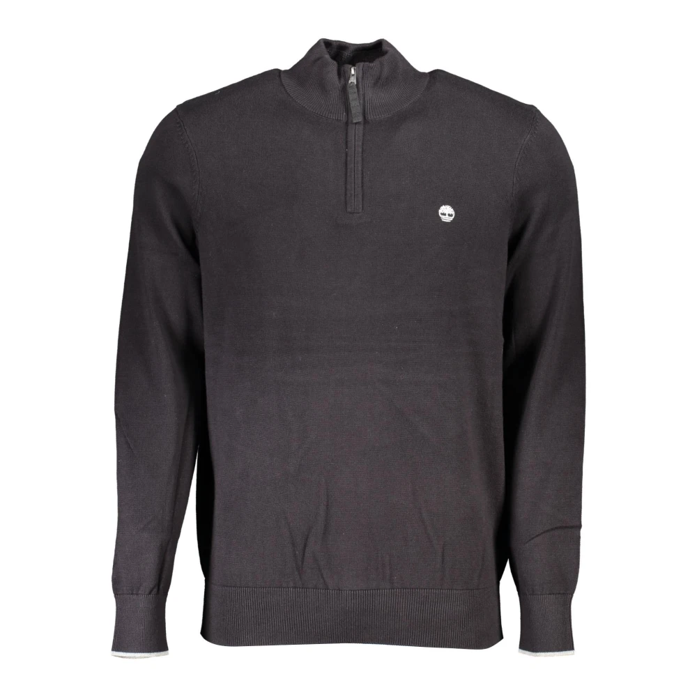 Timberland Zwarte katoenen trui met lange mouwen Black Heren
