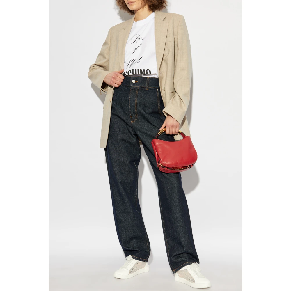Moschino T-shirt met print White Dames