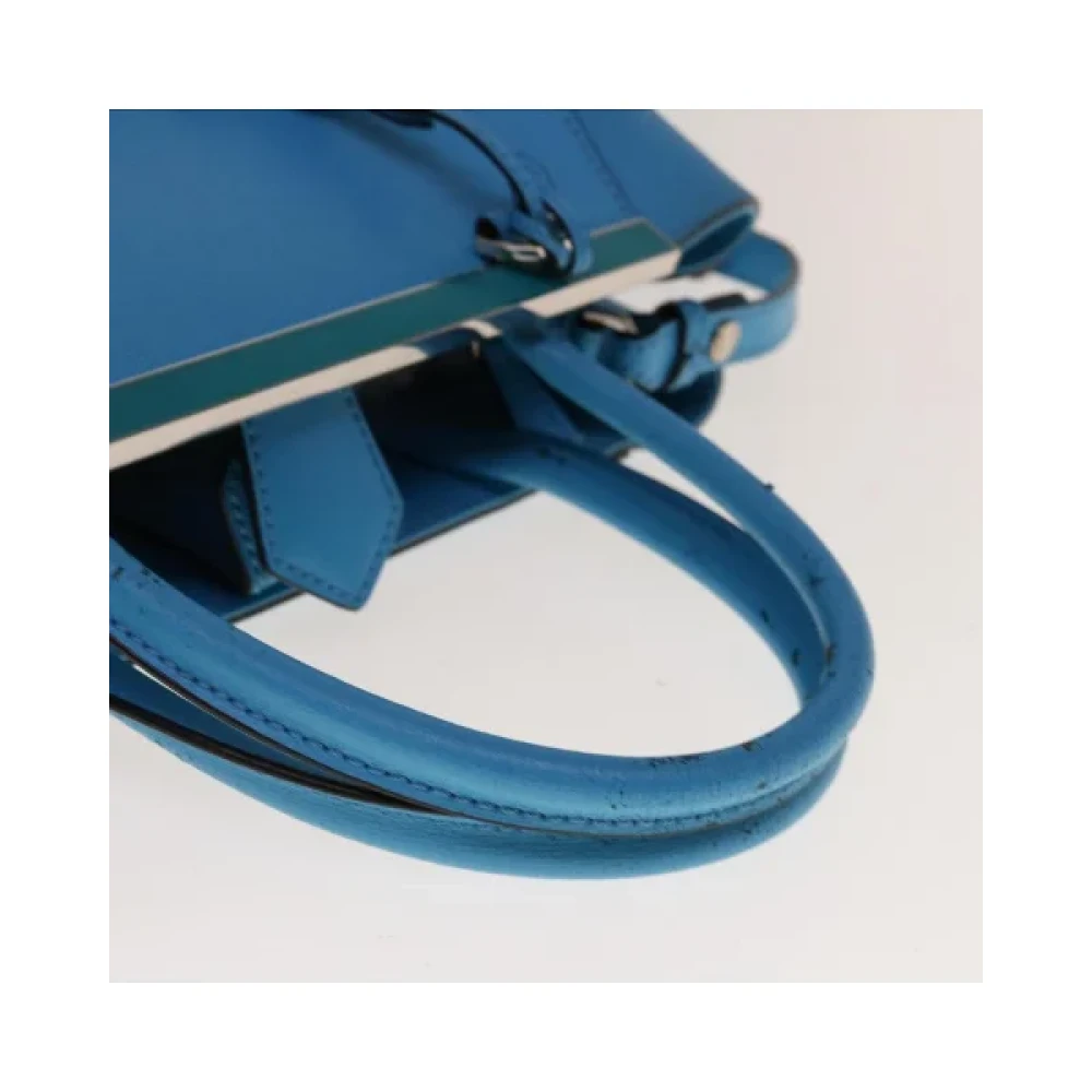 Fendi Vintage Pre-owned Leather handbags Blue Dames
