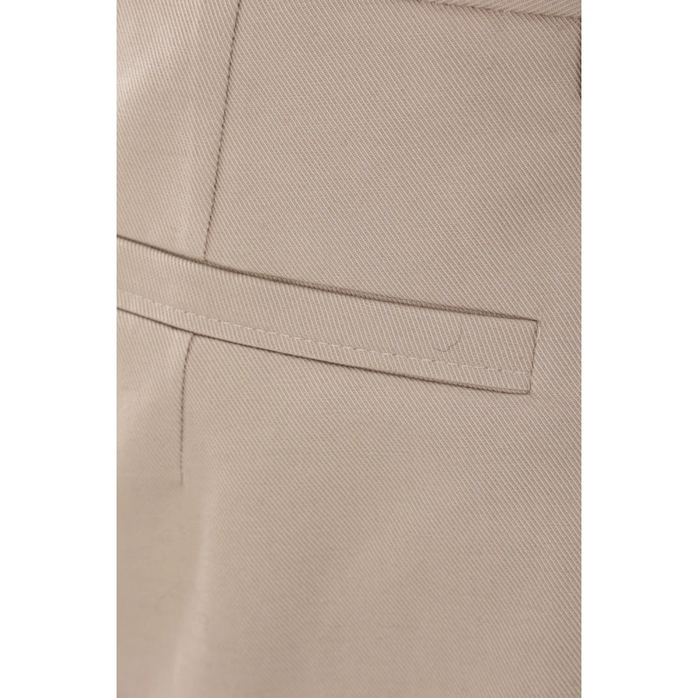 Ermenegildo Zegna Beige Straight Leg Trousers Beige Heren
