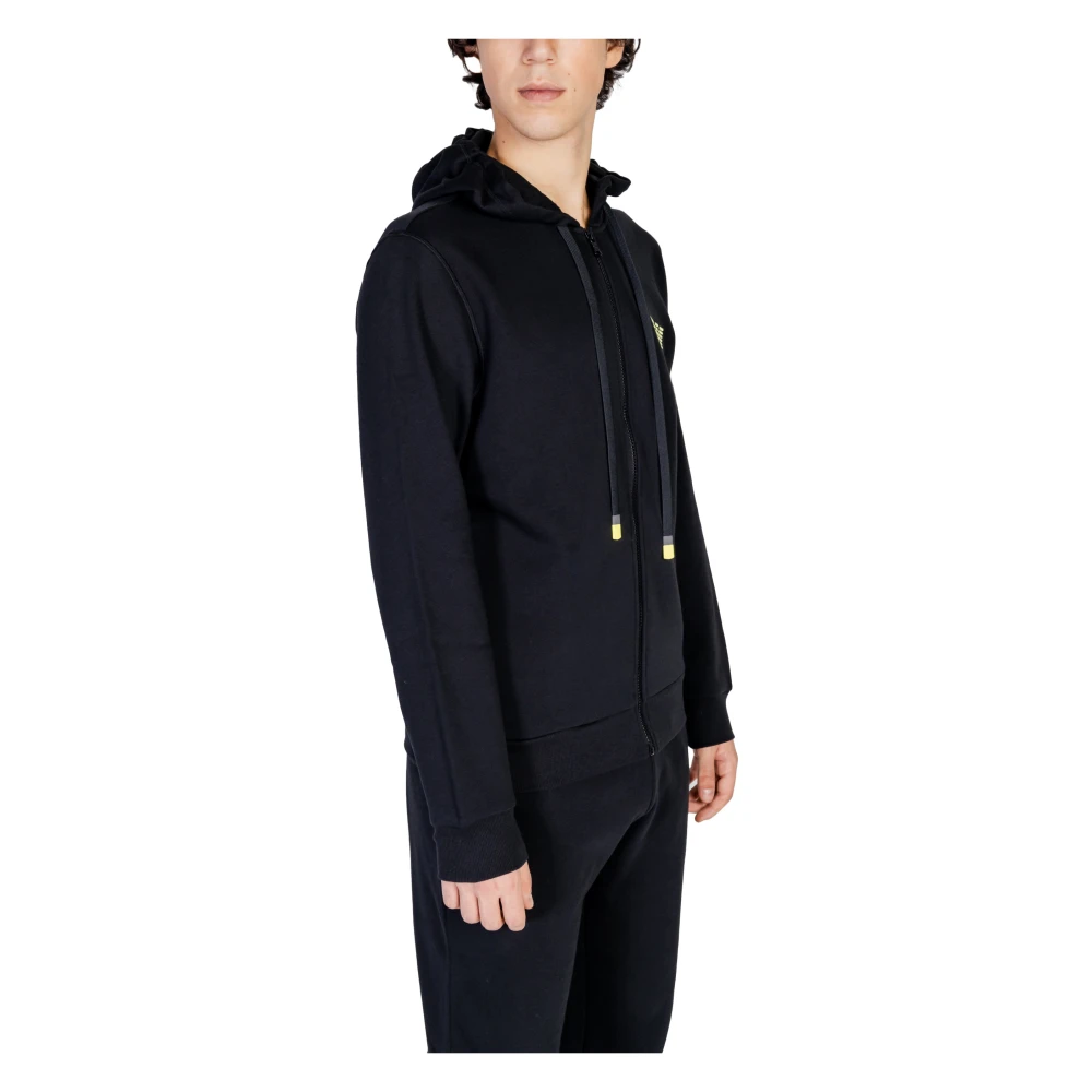 Emporio Armani Heren Sweatshirt Herfst Winter Collectie Black Heren