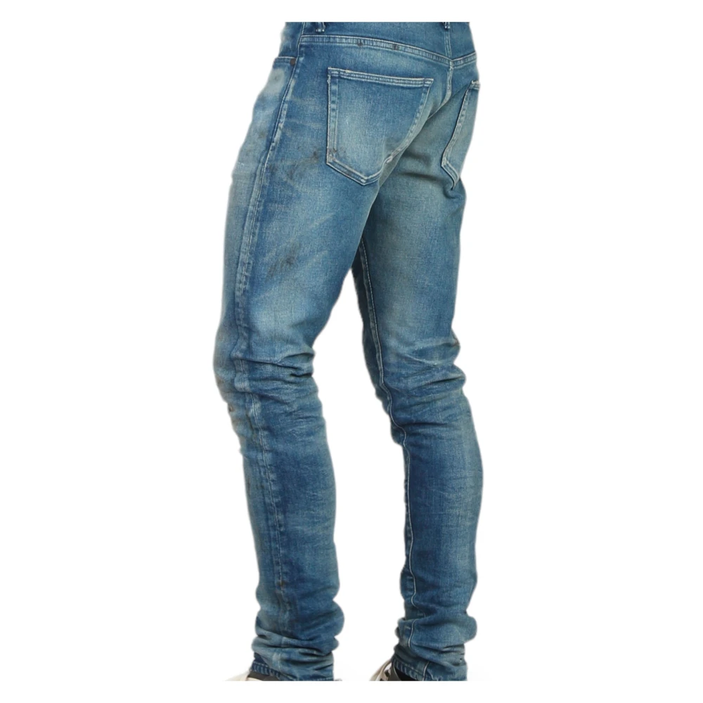 John Elliott Slim Jeans in Flathead Stijl Blue Heren