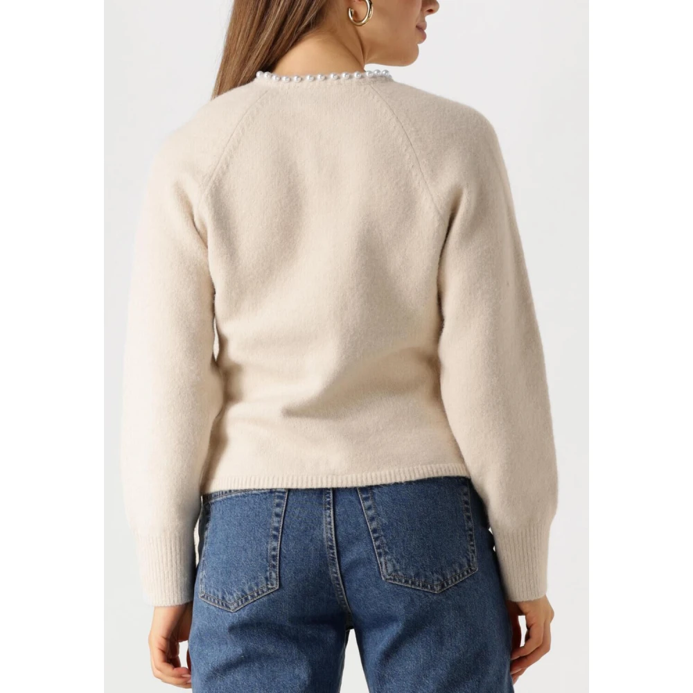 NEO NOIR Parel Gebreide Vest voor Vrouwen Beige Dames