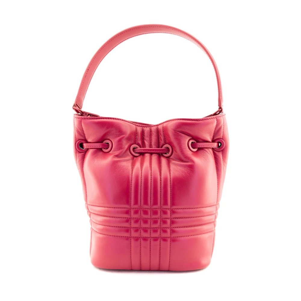 La Carrie Gewatteerde Bucket Bag Lips Fuxia Pink Dames