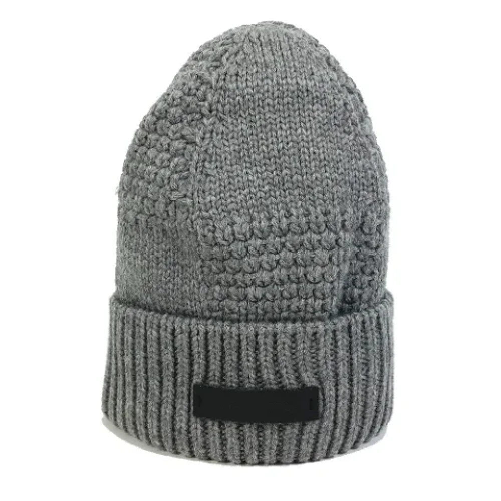 Louis Vuitton Vintage Pre-owned Wool hats Gray Dames