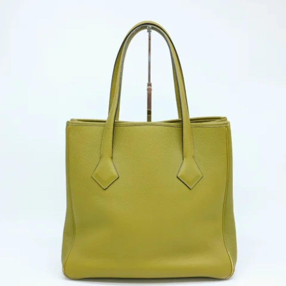 Hermès Vintage Pre-owned Fabric handbags Green Dames