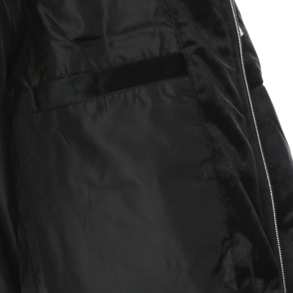 Fila Zwarte Cropped Puff Jack met Hoge Kraag Black Dames