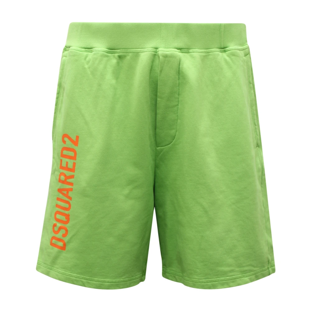 Dsquared2 Men's Green Italian Bermuda Shorts Model S74mu0768