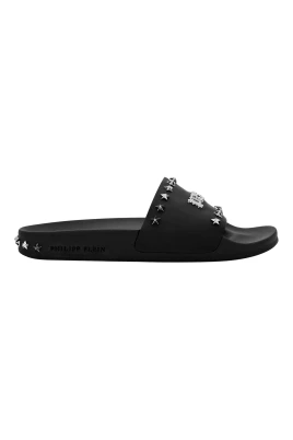 Flat Gummy Sandals Gothic Plein