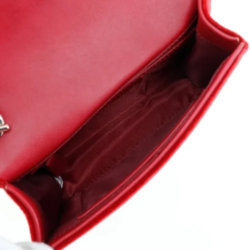 Valentino Vintage Pre-owned Canvas crossbody-bags Red Dames