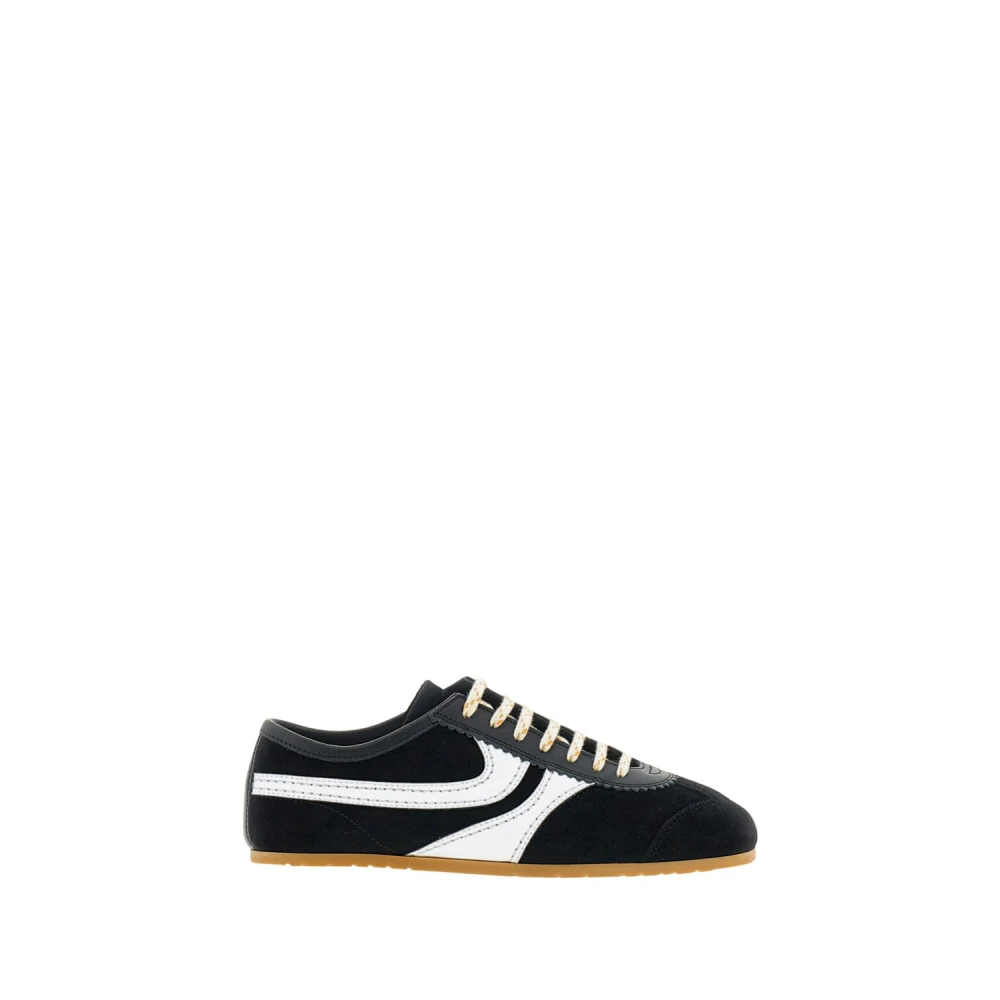 Dries Van Noten Donna Nero Sneakers In Suede - Immagine 2