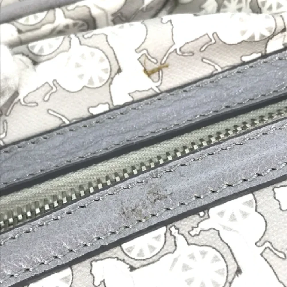 Celine Vintage Pre-owned Canvas celine-bags Gray Dames