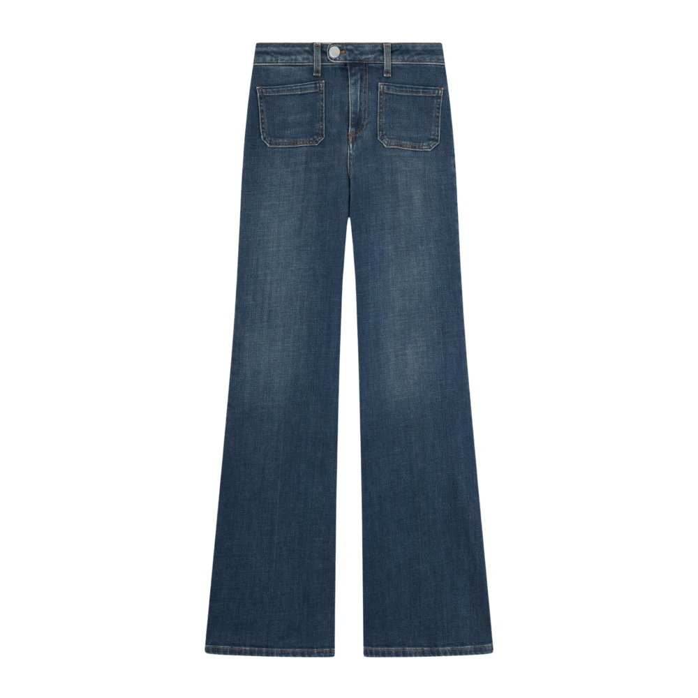 Pinko Donkerblauwe Flare Jeans Blue Dames