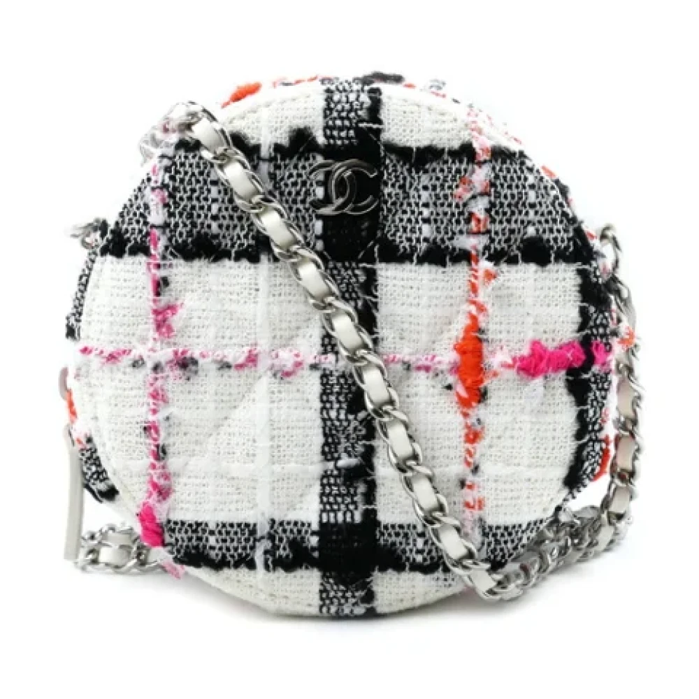 Chanel Vintage Pre-owned Fabric chanel-bags White Dames