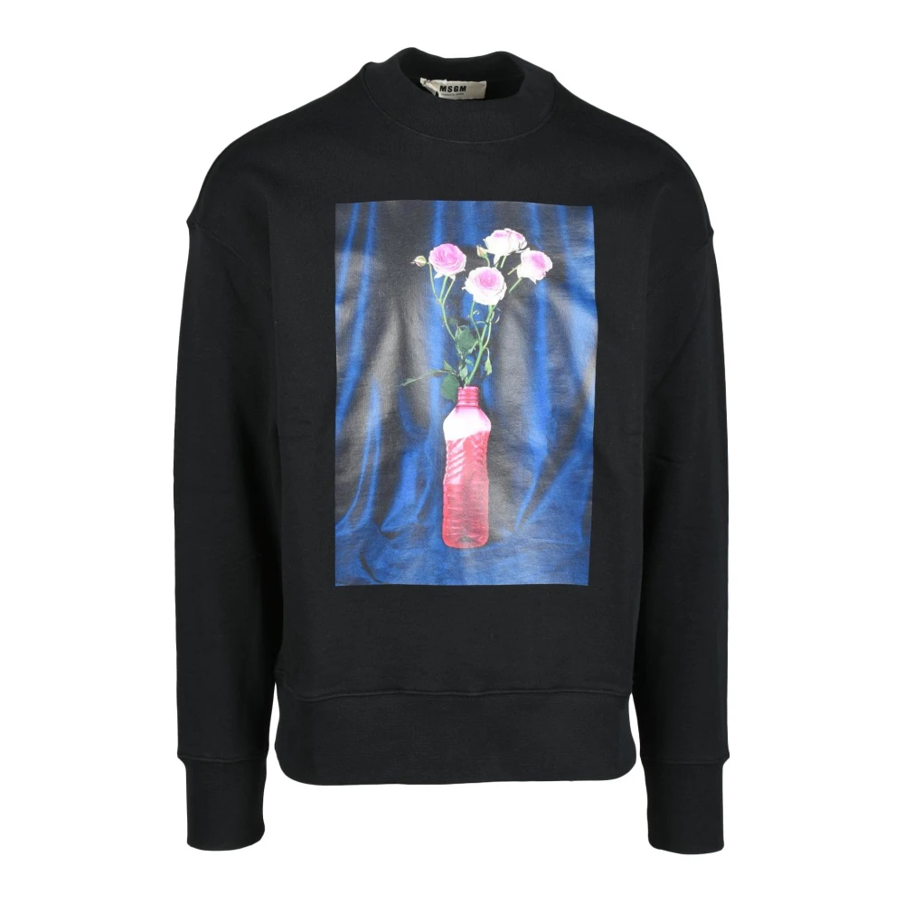 Msgm Katoenen Sweatshirt Purple Heren