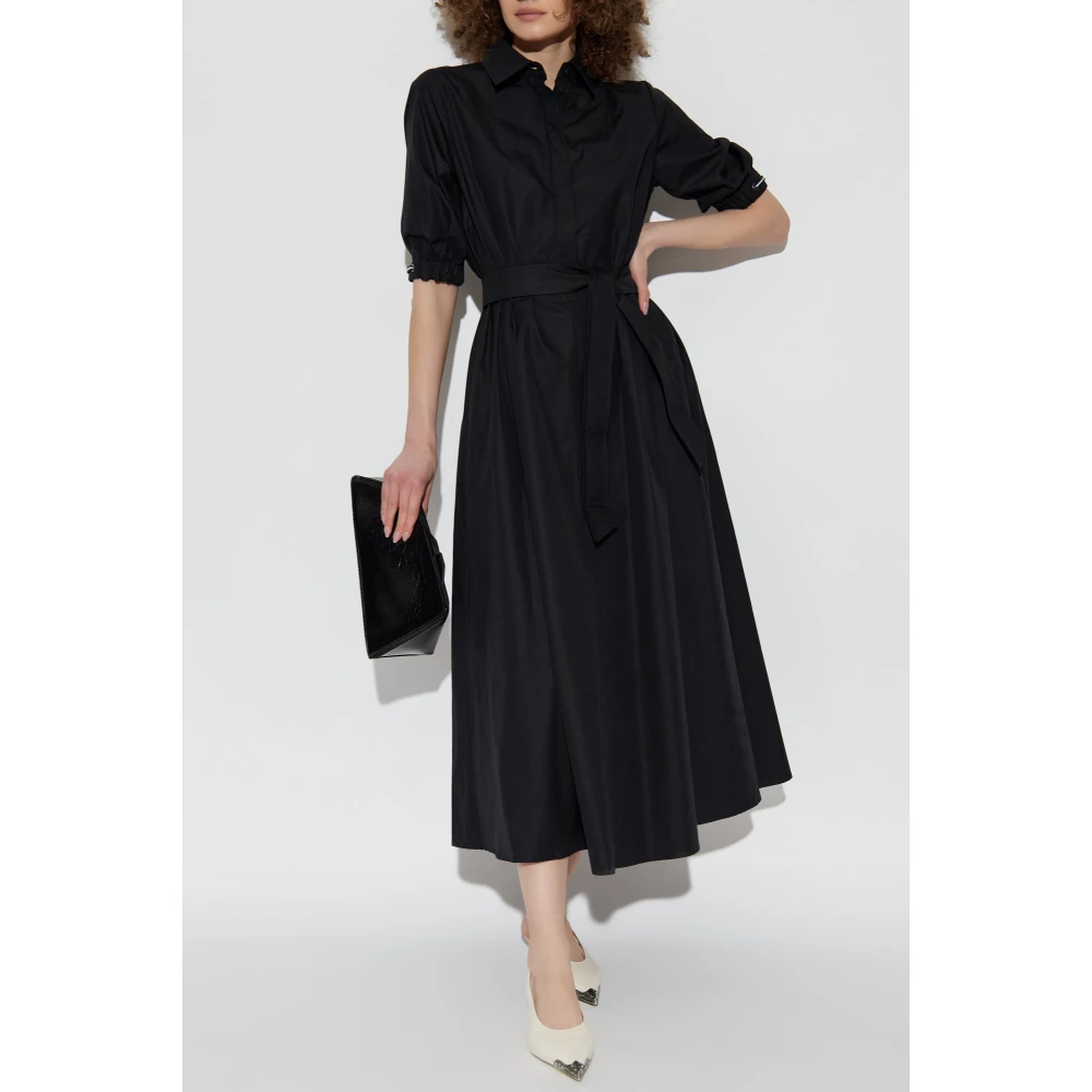 Max Mara Jurk met kraag Hoyo Black Dames