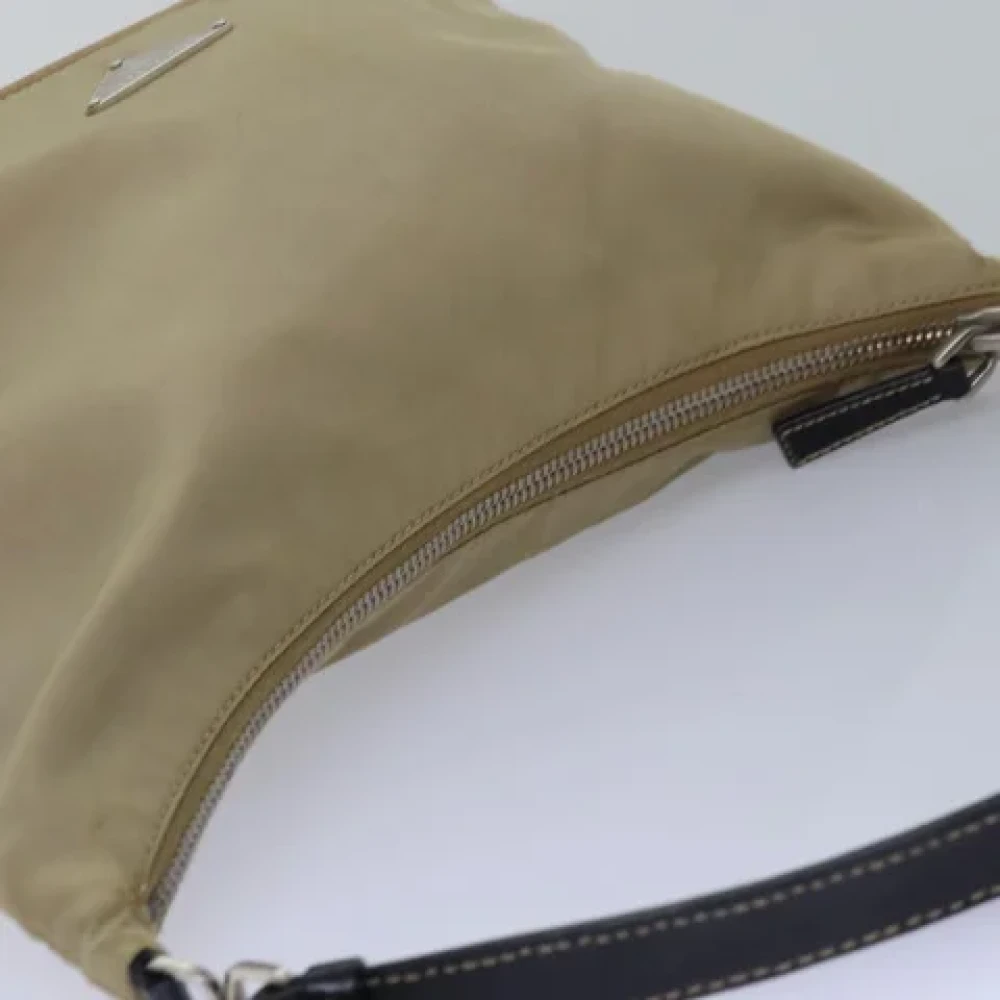 Prada Vintage Pre-owned Fabric prada-bags Beige Dames