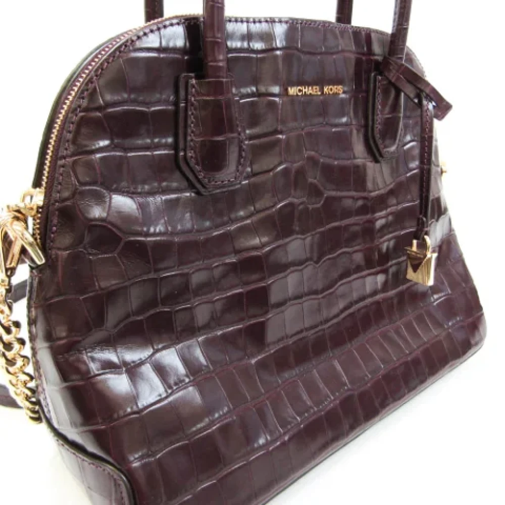 Michael Kors Pre-owned Leather handbags Purple Dames