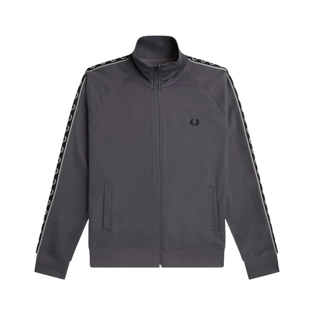 Fred Perry Contrast Tape Track Jas Gray Heren