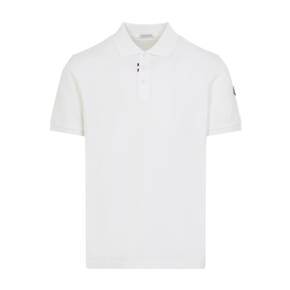 Moncler , Polo Shirts, Male, Beige, M, Ss Polo